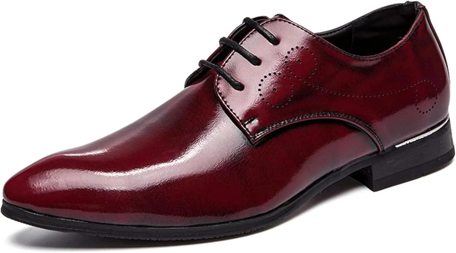 Formal Business Shoes for Men, Gentlemen, Patent Leather Pointed Oxford Shoes for Men, Casual and Versatile Dress Shoes