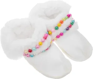 FRCOLOR Plush Lining Cotton Slipper Cover Liner Thick Inserts Insoles Inner Soles for Shoes Inner Lining Fleece