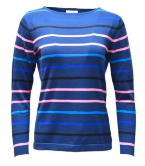 Fun Stripe Boatneck Sweater