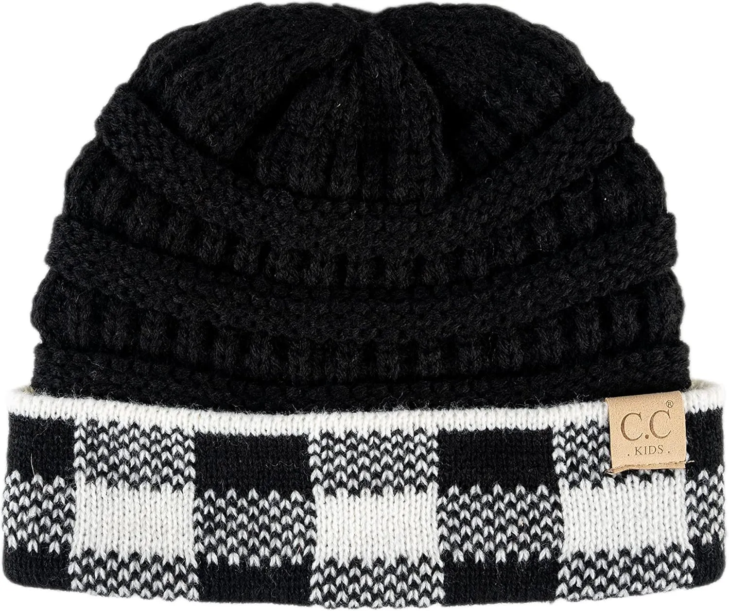 Funky Junque Kids Cozy Ribbed Beanie - Warm Winter Knit Cap for Toddlers