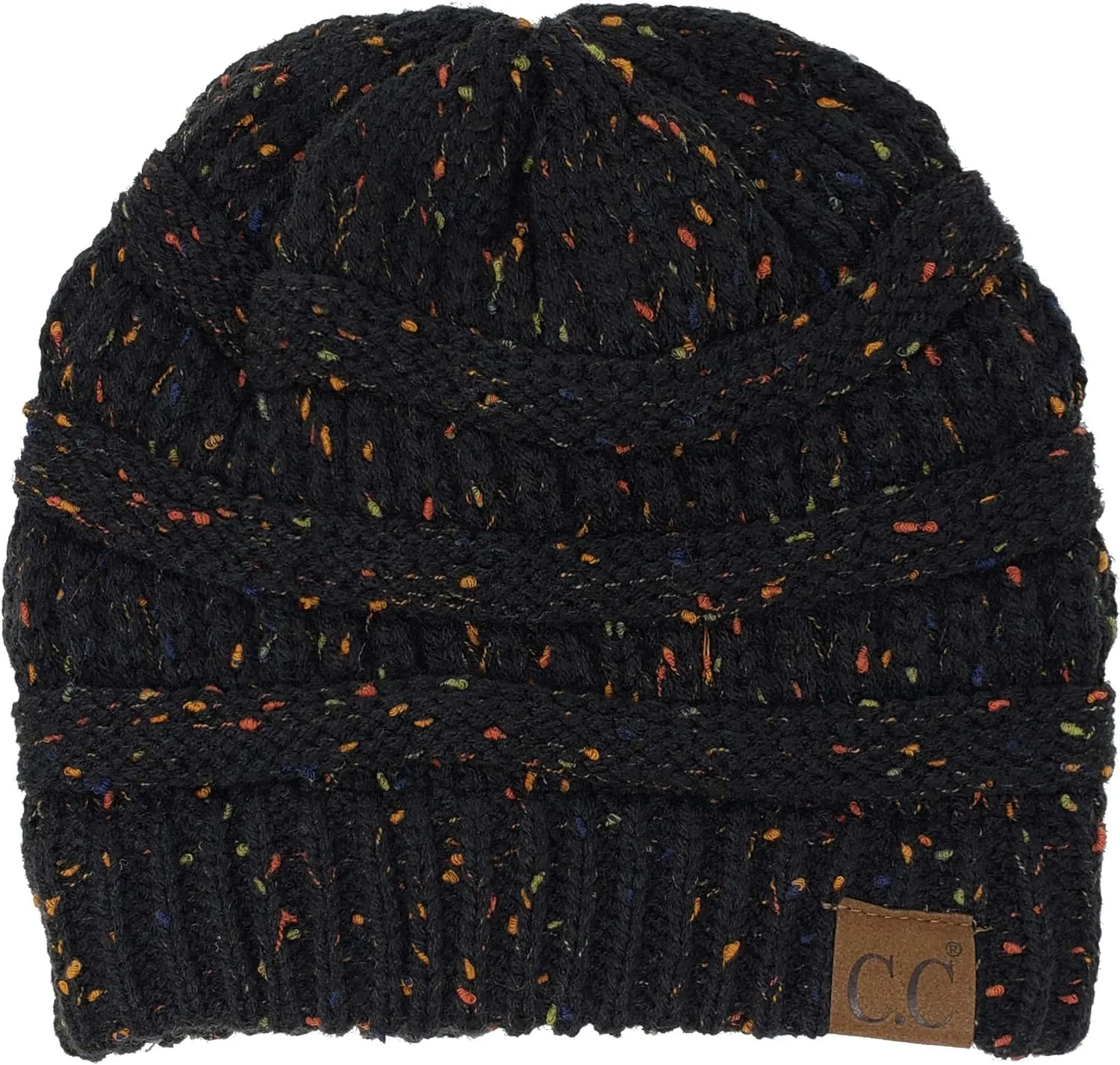 Funky Junque Premium Women's Cable Knit Winter Beanie Hat - Thick Warm Cozy - Classic Colors, Spring Pastels, Faded Blends