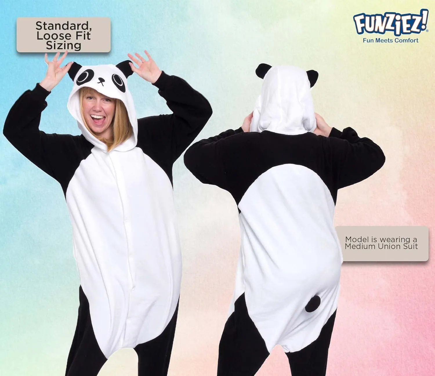 Funziez! Adult Onesie Halloween Costume - Animal and Sea Creature - Plush One Piece Cosplay Suit for Adults, Men and Women