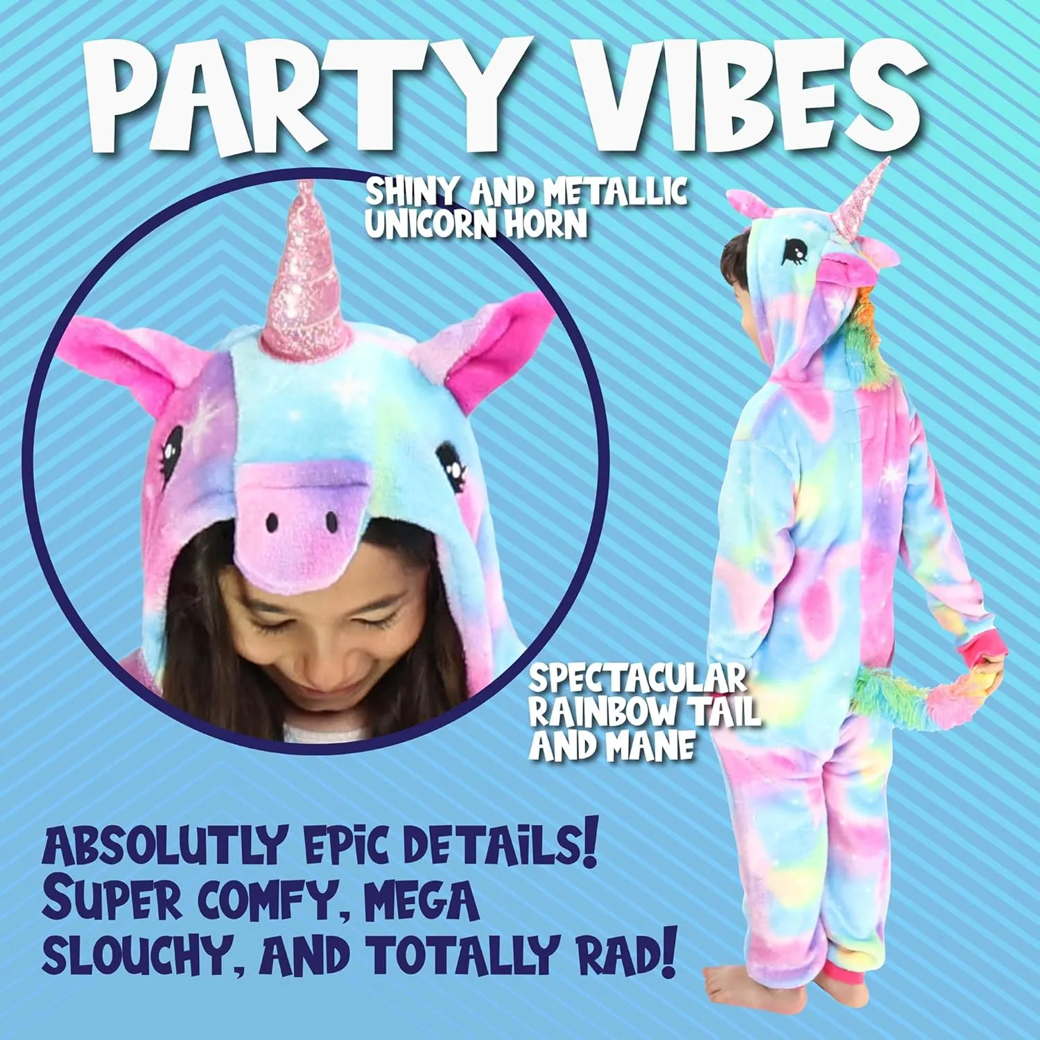 Funziez! Slim Fit Adult Onesie - Animal Halloween Costume - Plush Fruit One Piece Cosplay Suit for Women and Men