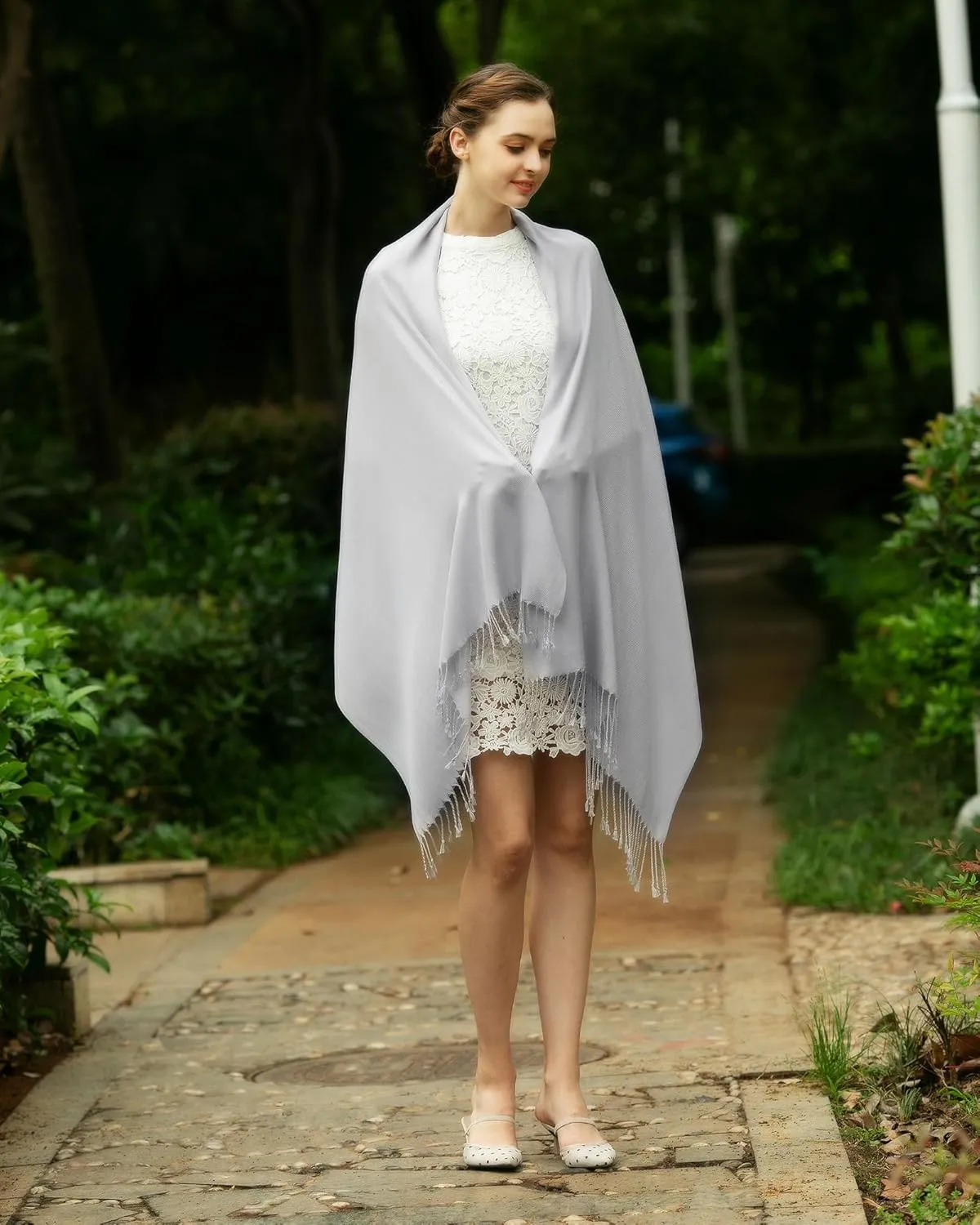 FURTALK Pashmina Shawls and Wraps for Evening Dress Women's Scarf Wedding Bride Bridesmaid Gifts Winter Scarves