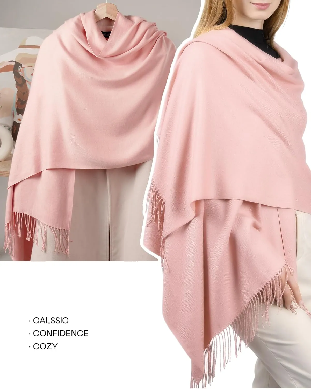 FURTALK Pashmina Shawls and Wraps for Evening Dress Women's Scarf Wedding Bride Bridesmaid Gifts Winter Scarves
