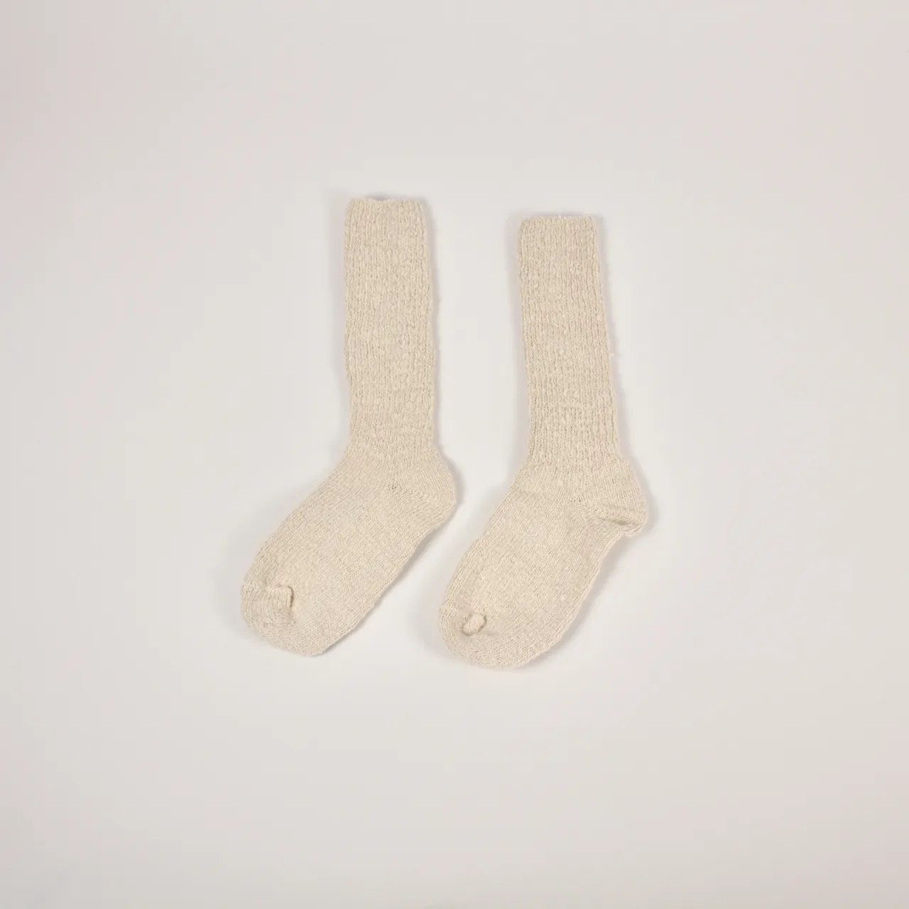 Garabou Organic Cotton Slipper Socks in Natural