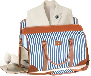 Garment Bag for Travel, 3 in 1 Convertible Jenni Bag Roomy Design Duffle Suit Bags with Water-Resistant Shoe Pouch, Overnight Halfday Weekender Bags for Women Hanging Clothes