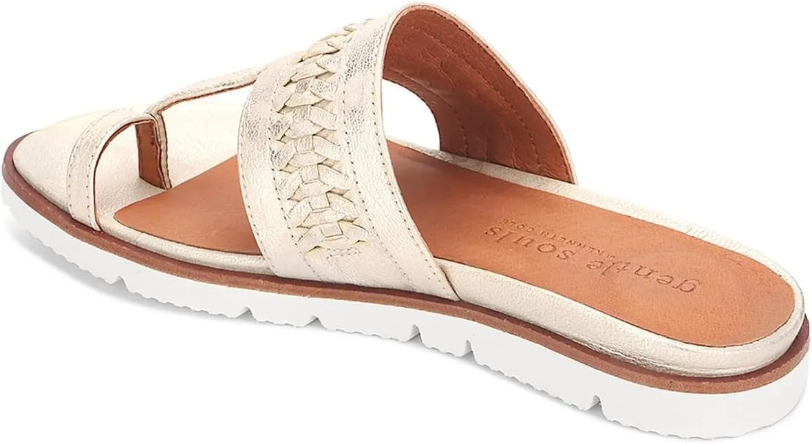 Gentle Souls by Kenneth Cole Women's Lavern Lite Thong Braid Sandal
