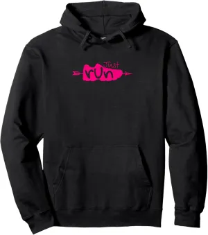 Girls CC Cross Country Shoe Runner Just Run XC Running Gift Pullover Hoodie
