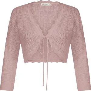 GRACE KARIN Women's 3/4 Sleeve Bolero Shrug Lightweight Open Front Cropped Cardigan Knit Shrugs for Dresses