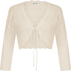 GRACE KARIN Women's 3/4 Sleeve Bolero Shrug Lightweight Open Front Cropped Cardigan Knit Shrugs for Dresses