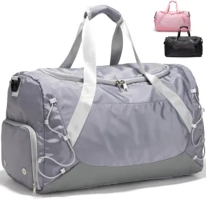 Gym Bag 36L Large Travel Duffel Bag For Men&Women Water-Resistant Sport Bags With Shoes Compartment Wet Pocket Heavy Duty Weekender Overnight Carry On Bag For Gym, Yoga, Swim, Travel