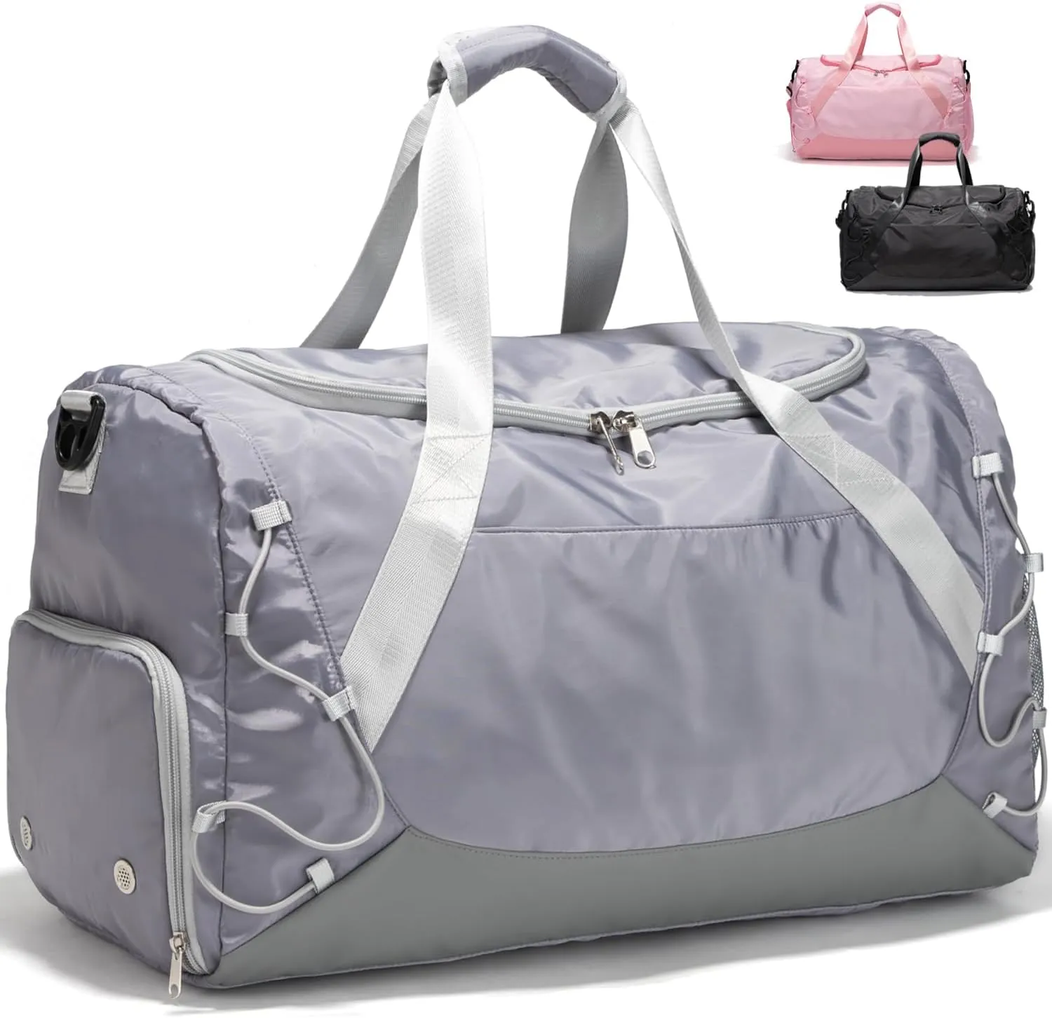 Gym Bag 36L Large Travel Duffel Bag For Men&Women Water-Resistant Sport Bags With Shoes Compartment Wet Pocket Heavy Duty Weekender Overnight Carry On Bag For Gym, Yoga, Swim, Travel