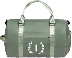 Gym Duffel Bag, Red, Personalized with Initials, Spacious with Shoe Compartment, Wet Pocket, Mat Strap, Travel-Friendly, Versatile Carry Options Materials
