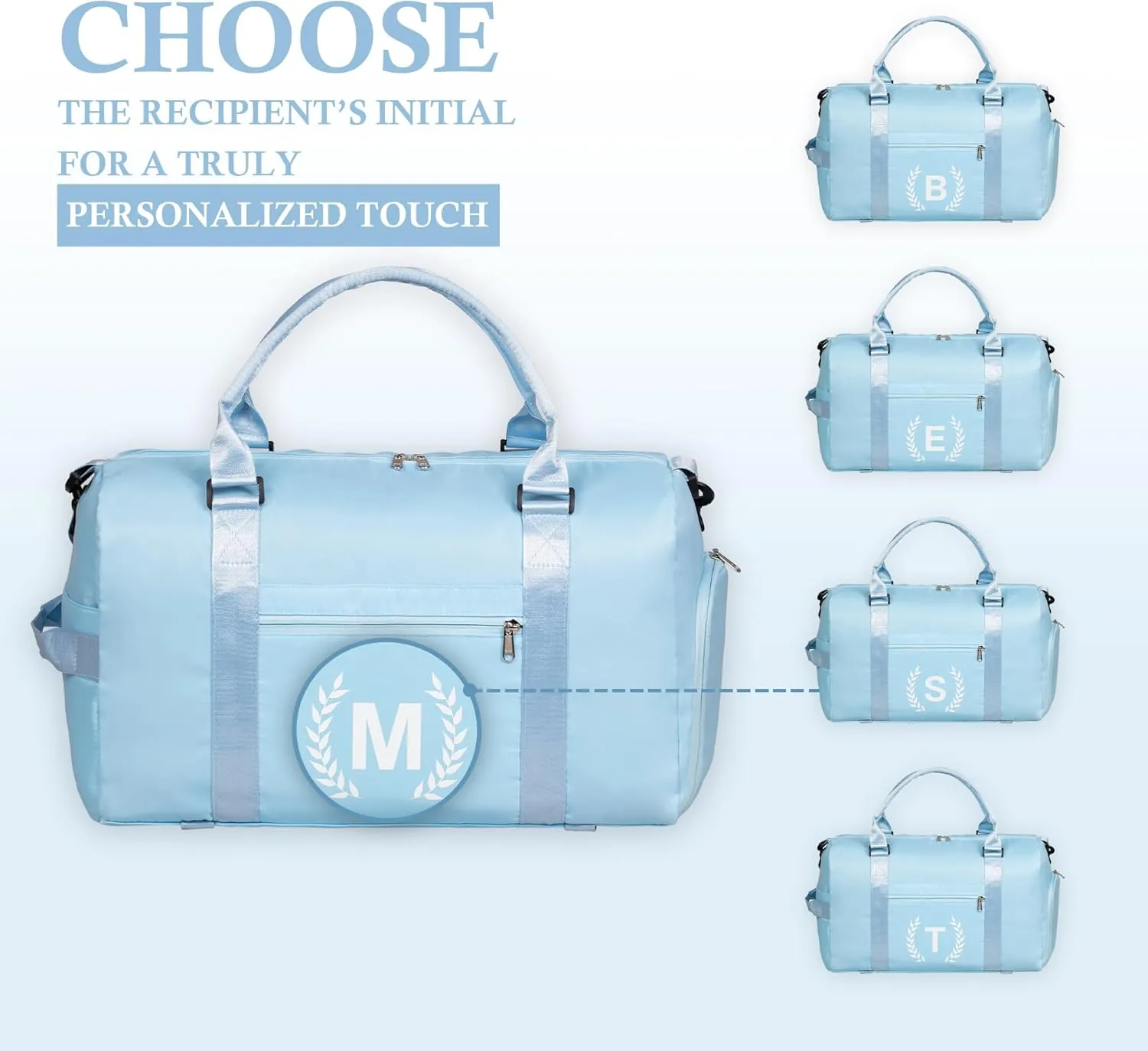 Gym Duffel Bag, Red, Personalized with Initials, Spacious with Shoe Compartment, Wet Pocket, Mat Strap, Travel-Friendly, Versatile Carry Options, Water-Resistant Polyester