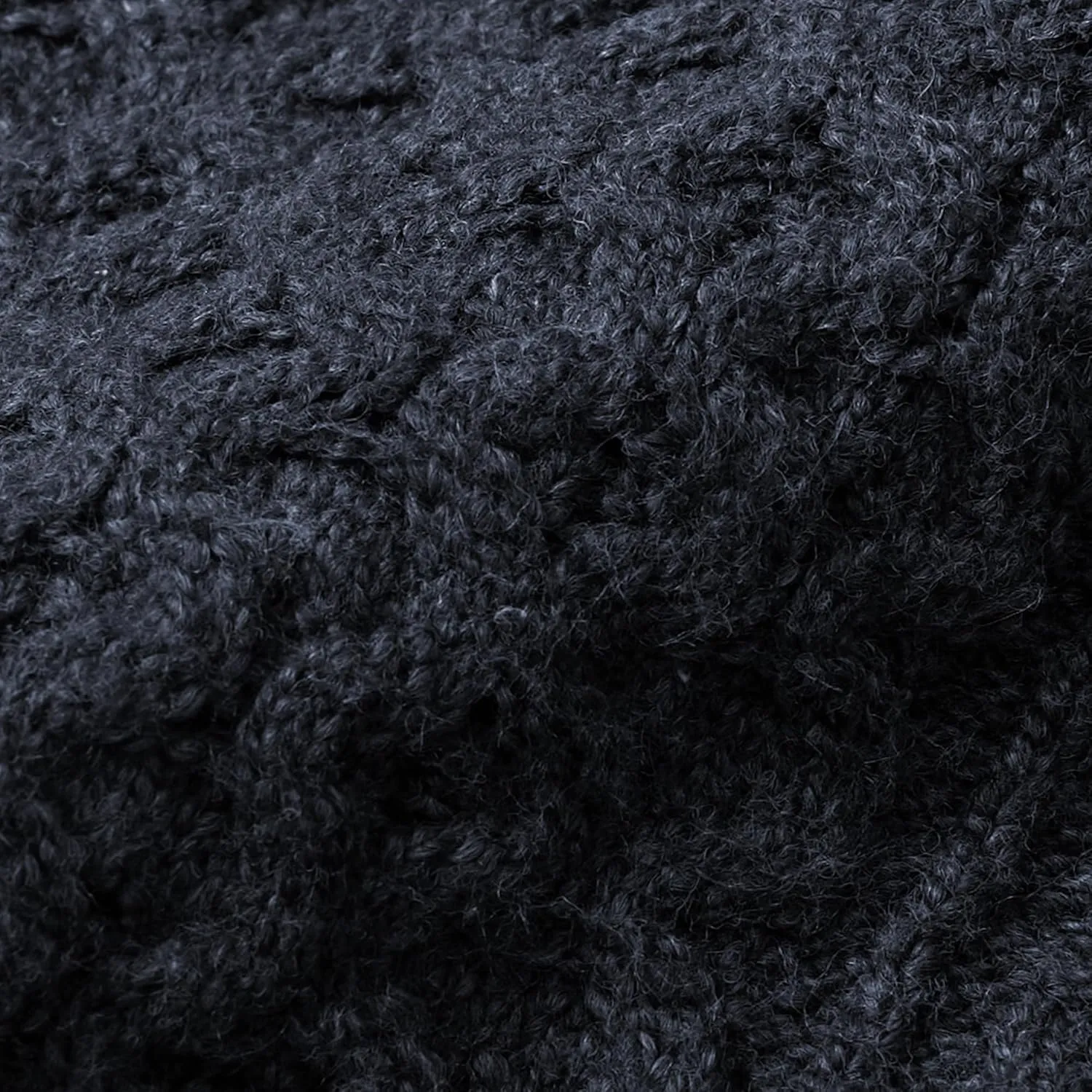 Haggar Mens Long Sleeve Aran Cable Sweater