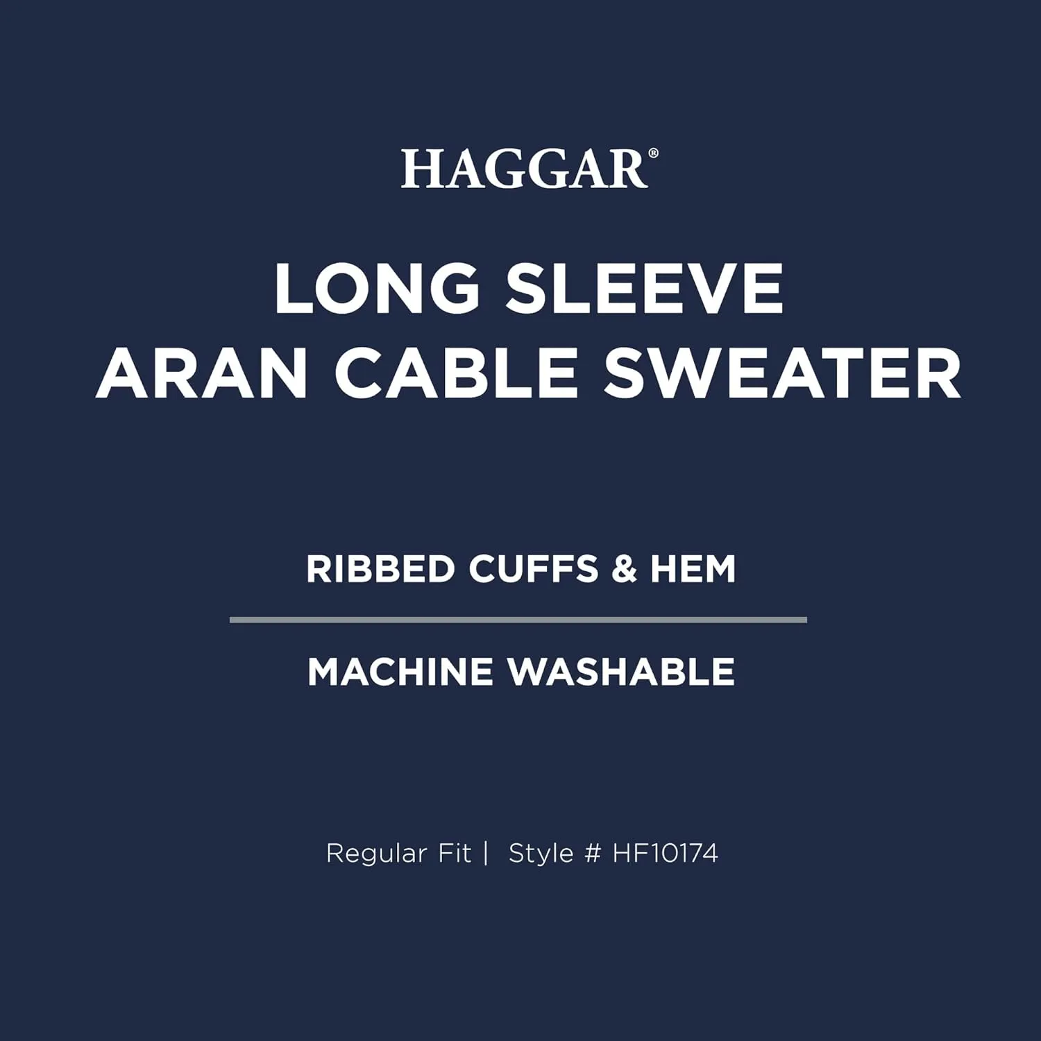 Haggar Men's Long Sleeve Crew Neck Sweater