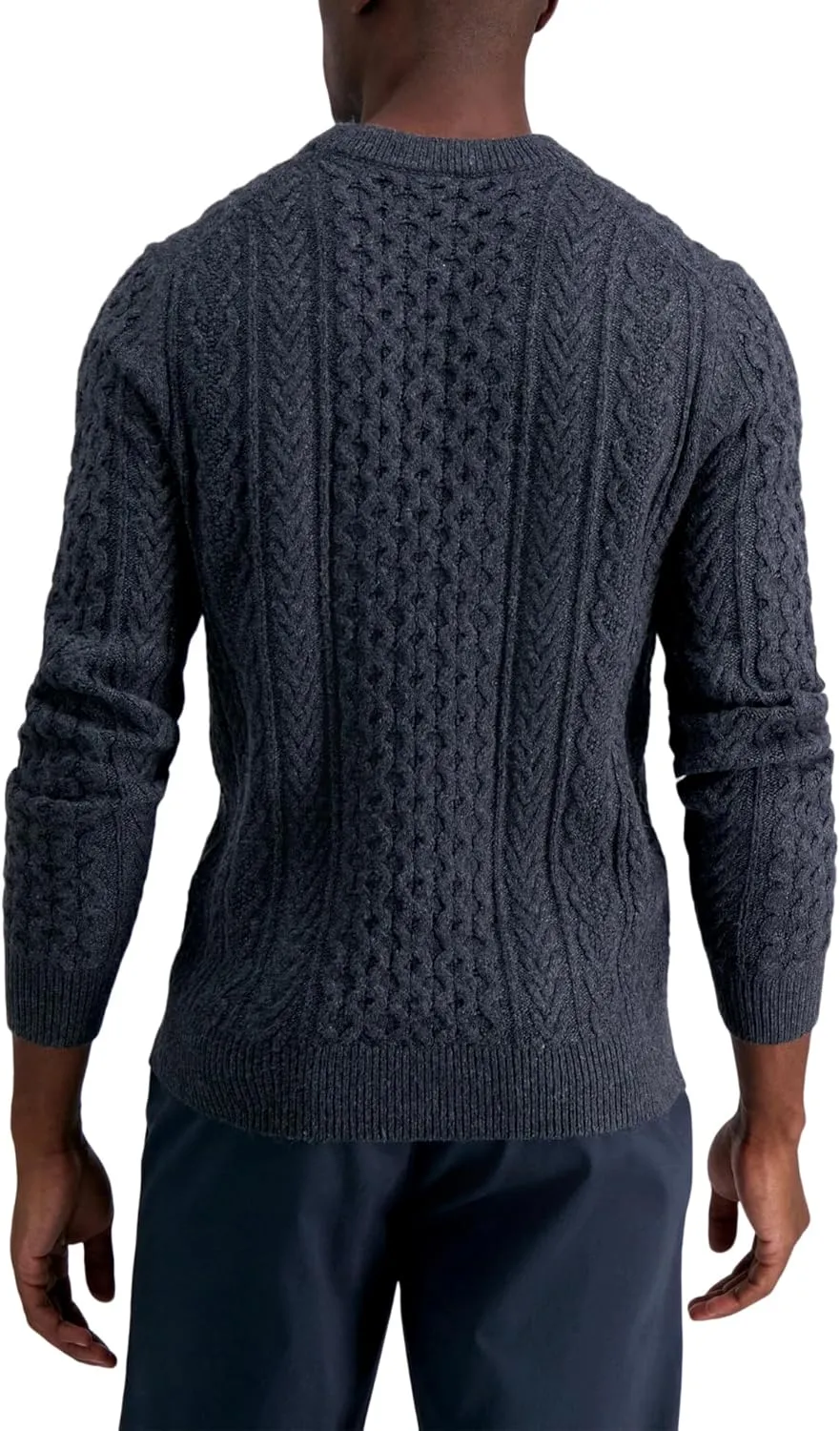 Haggar Men's Long Sleeve Crew Neck Sweater