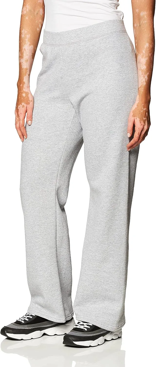 Hanes Women's Sweatpants, EcoSmart Fleece Open Bottom Sweatpants for Women, Regular & Petite Sizes