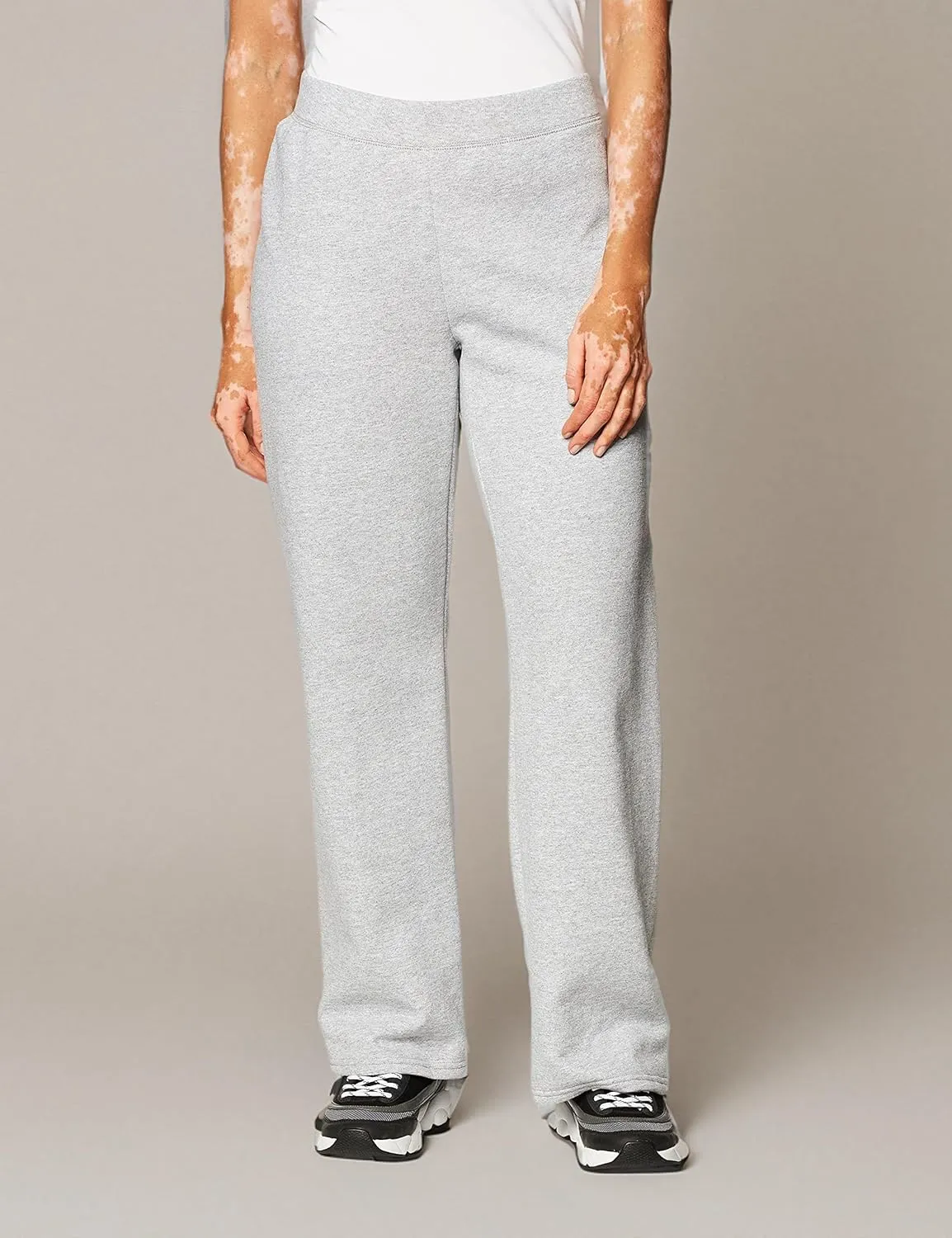Hanes Women's Sweatpants, EcoSmart Fleece Open Bottom Sweatpants for Women, Regular & Petite Sizes