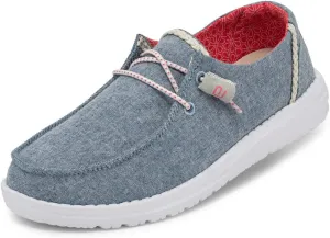 Hey Dude Women's Wendy Chambray Lace-Up Loafer