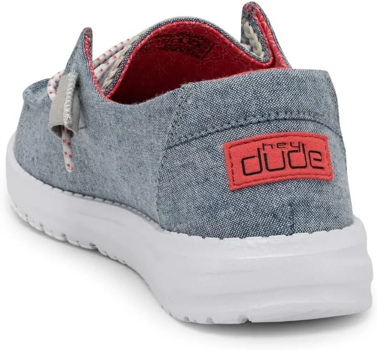 Hey Dude Women's Wendy Chambray Lace-Up Loafer