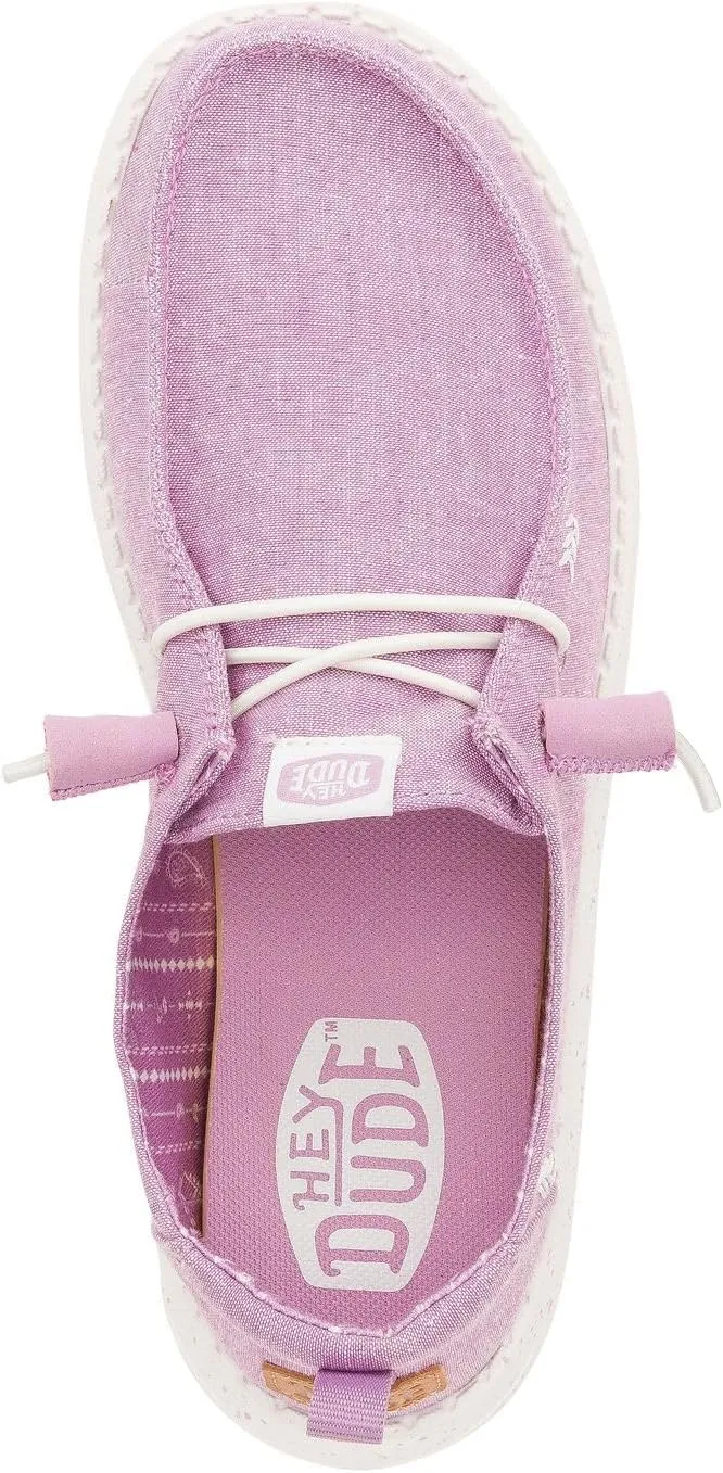 Hey Dude Women's Wendy Chambray Lace-Up Loafer