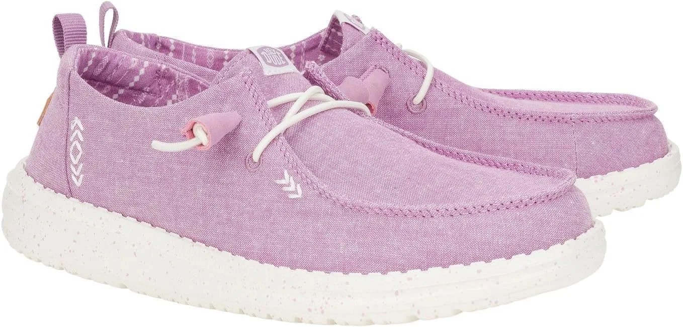 Hey Dude Women's Wendy Chambray Lace-Up Loafer