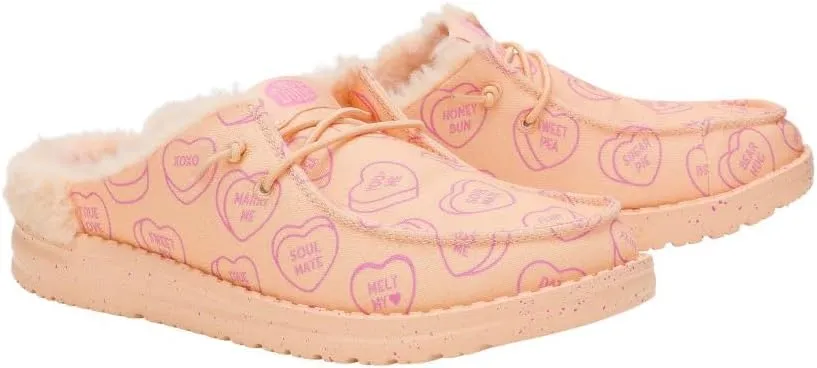 HEYDUDE Wendy Slip X Sweethearts Peach/Pink