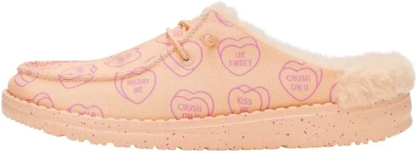 HEYDUDE Wendy Slip X Sweethearts Peach/Pink