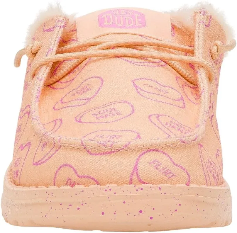 HEYDUDE Wendy Slip X Sweethearts Peach/Pink