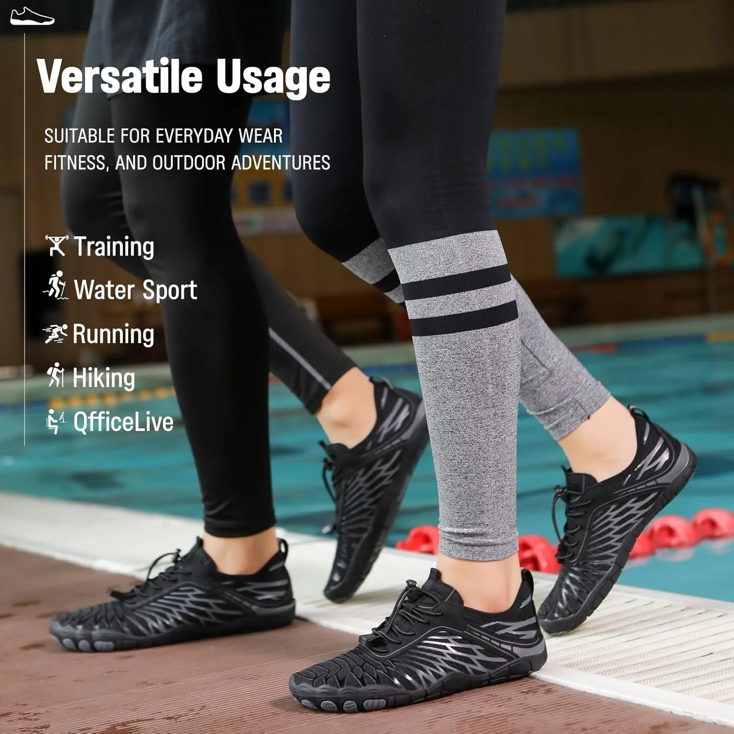 Hike Barefoot Shoes Womens Footwear,2025 New Barefoot Shoes for Women Mens,Healthy & Non-Slip Barefoot Vitality Shoe Women's Athletic Footwear,Wide Toe Box Water Shoe Swimming Hiking Walking