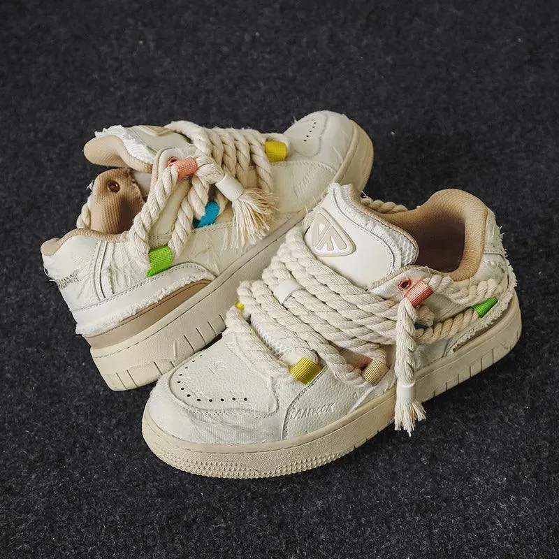 Hip-hop Versatile Dirty Braid Bread Shoes