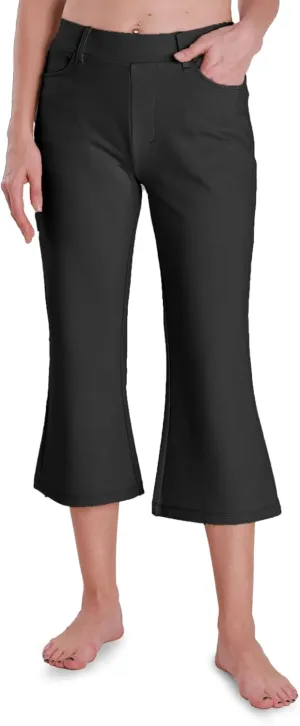 Houmous S-XXL 29''31''33''35'' Inseam Women's Bootcut Dress Pants with Pocket Stretch Work Lounge Pant Office Casual Pants