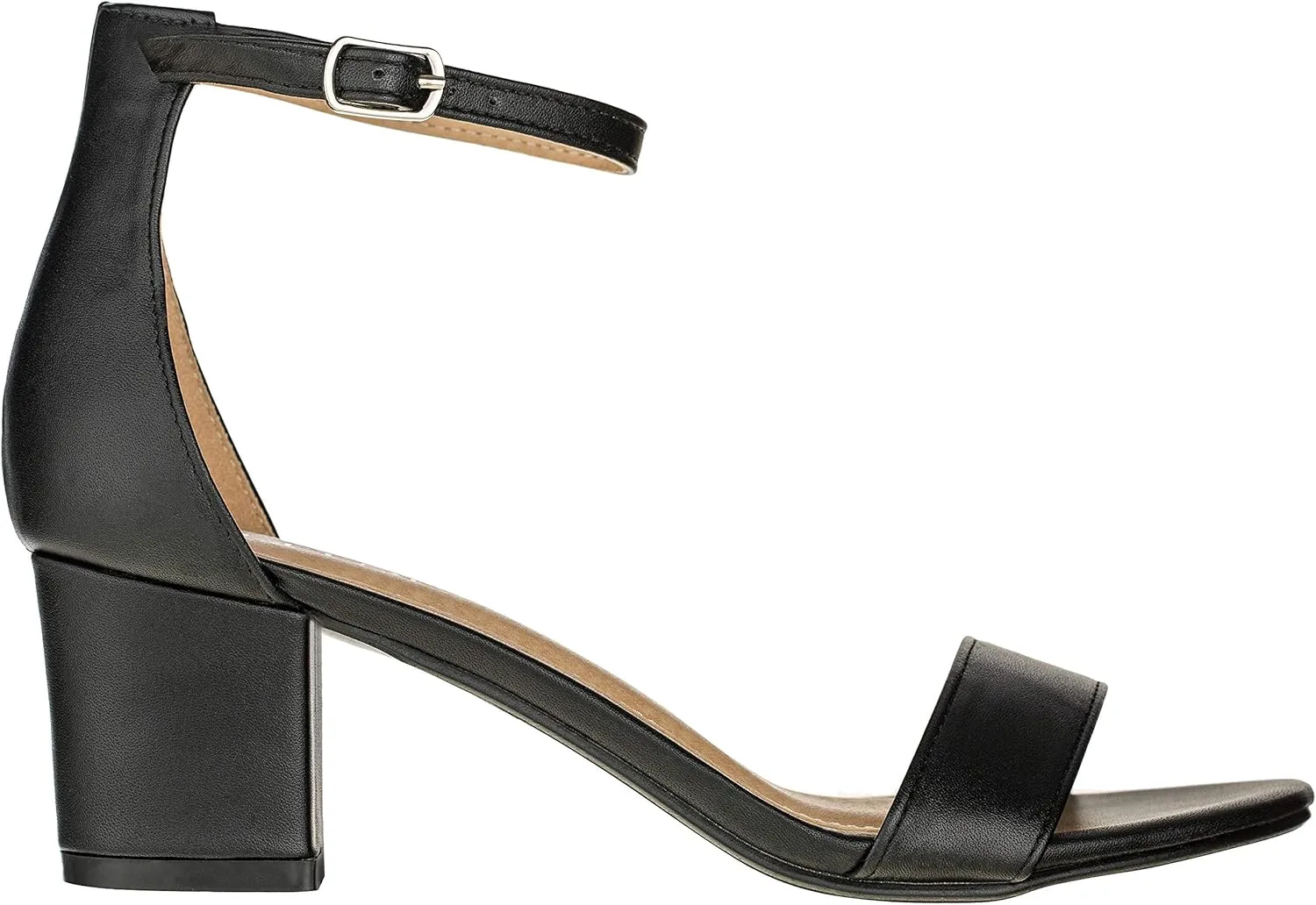 ILLUDE Women's Open Toe Ankle Strap Low Block Chunky Heels Sandals Party Dress Pumps Shoes