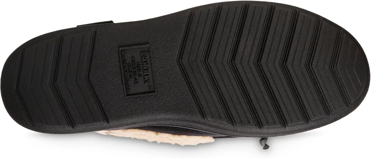 isotoner Men's Recycled Advanced Memory Foam Microsuede Vincent Eco Comfort Moccasin Slippers
