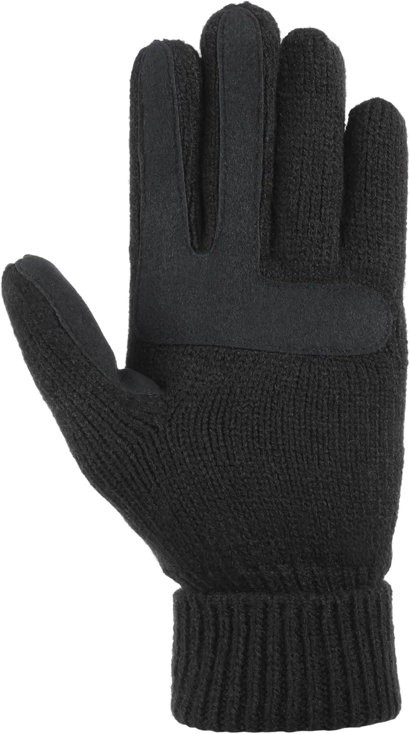 isotoner womens Cable Knit Gloves With Touchscreen Palm Patches