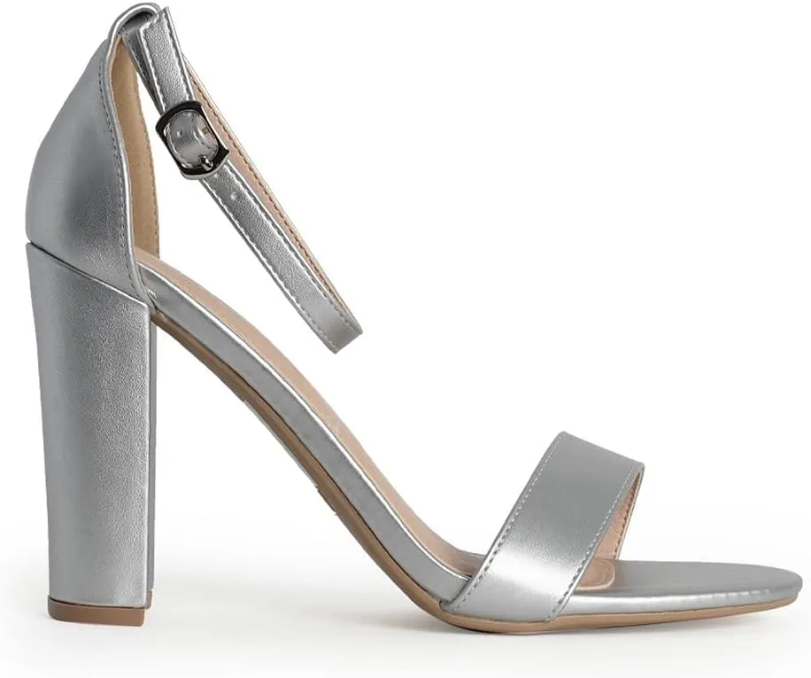J. Adams Shirley Heels for Women - Ankle Strap High Heel Dressy Sandals
