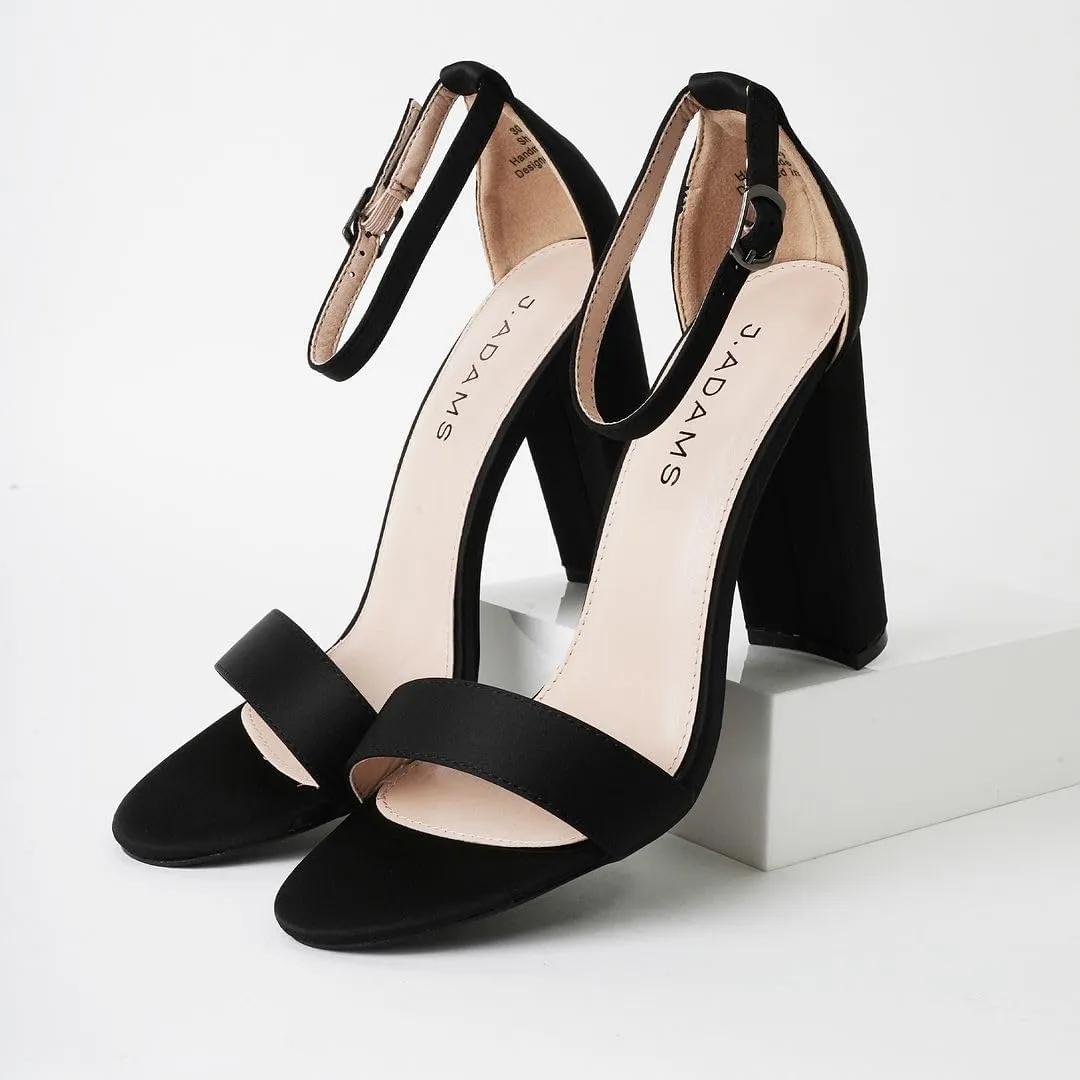 J. Adams Shirley Heels for Women - Ankle Strap High Heel Dressy Sandals