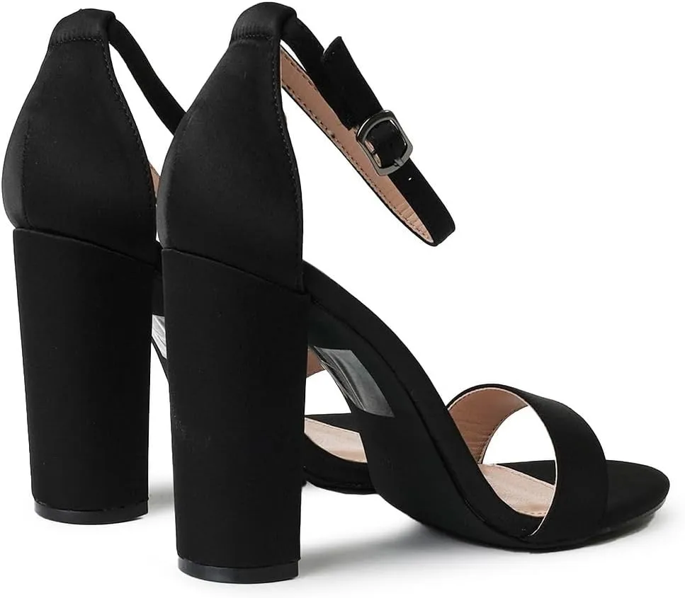 J. Adams Shirley Heels for Women - Ankle Strap High Heel Dressy Sandals