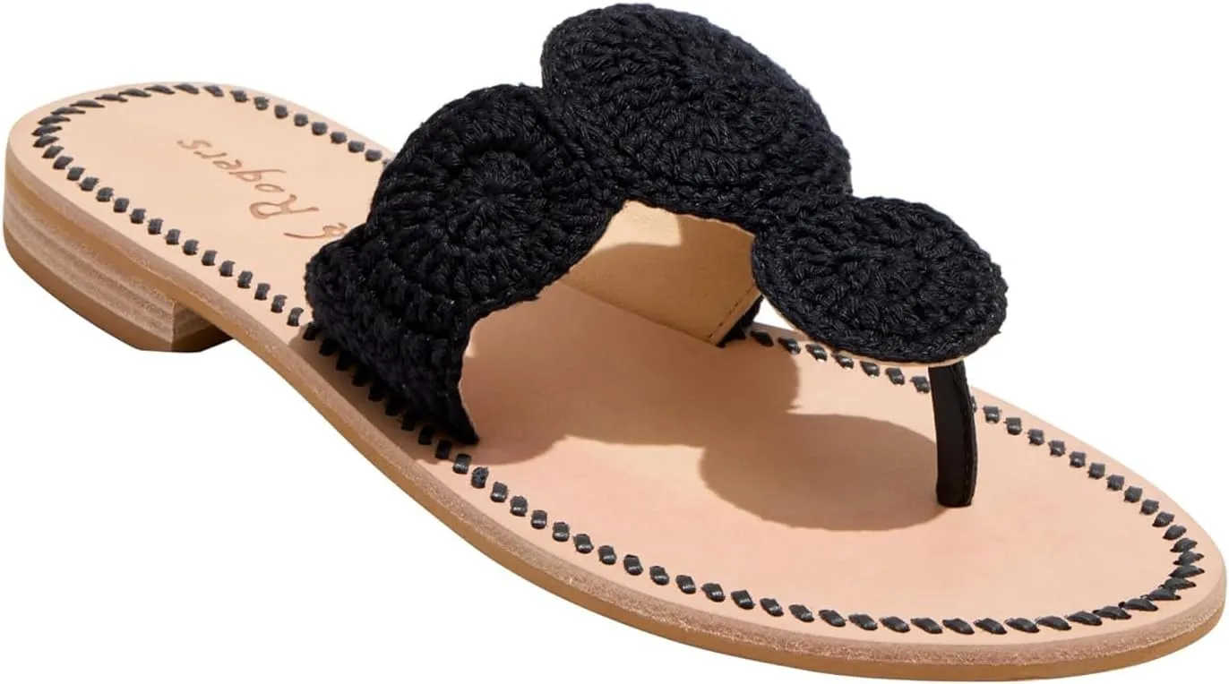 Jack Rogers Women's Jacks Crochet Sandals Flat