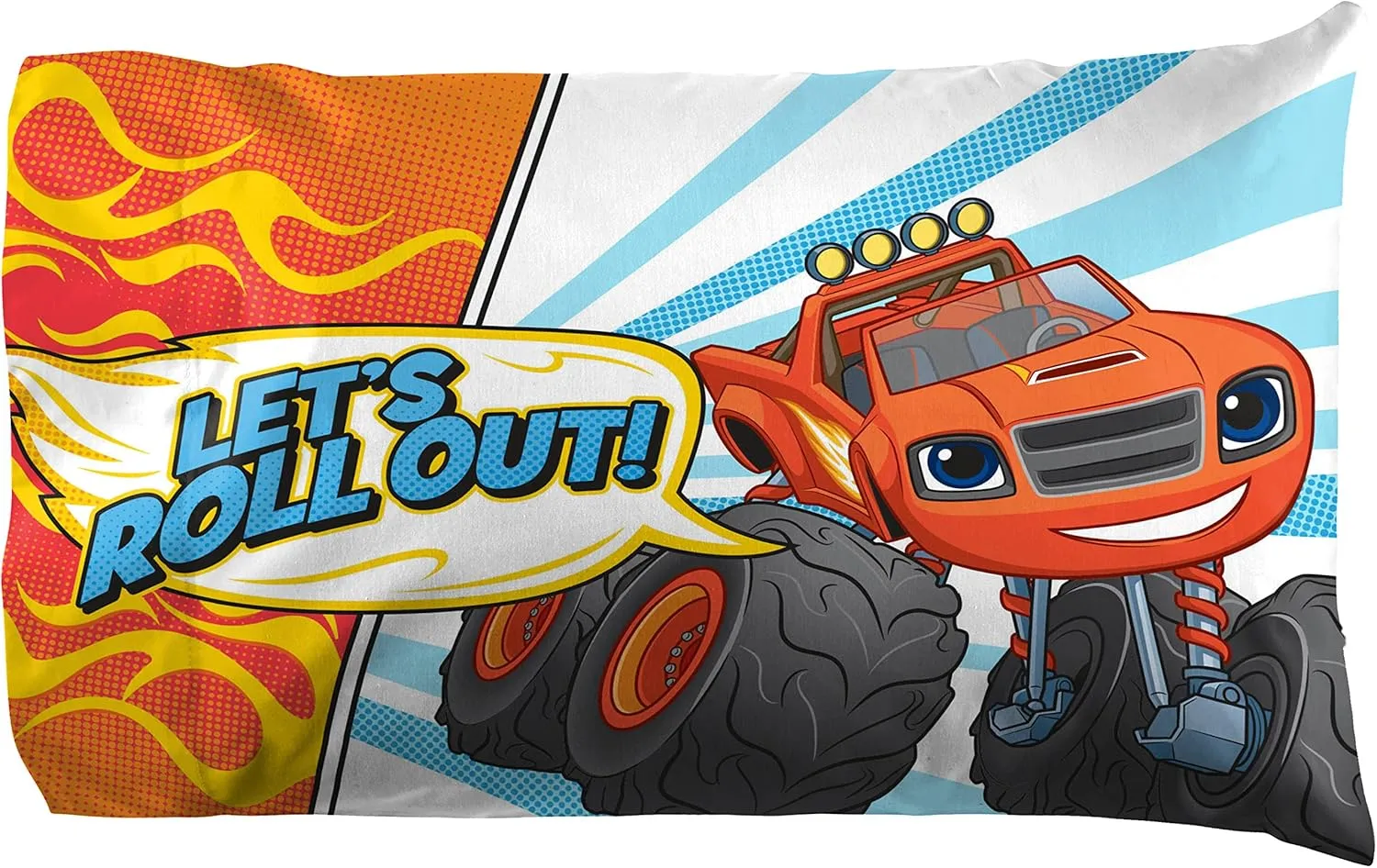 Jay Franco Blaze and The Monster Machines Off to The Races Twin Size Sheet Set - 3 Piece Set Super Soft and Cozy Kid’s Bedding - Fade Resistant Microfiber Sheets (Official Blaze Product)
