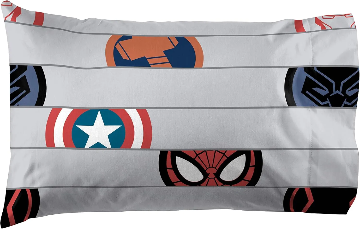 Jay Franco Marvel Avengers Emblems Twin Sheet Set - 3 Piece Set Super Soft and Cozy Kid’s Bedding- Fade Resistant Microfiber Sheets (Official Marvel Product)