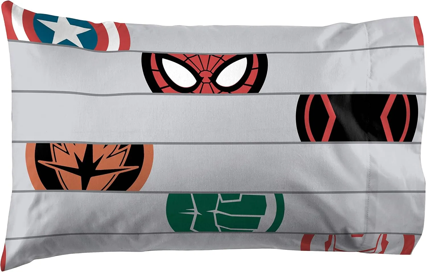 Jay Franco Marvel Avengers Emblems Twin Sheet Set - 3 Piece Set Super Soft and Cozy Kid’s Bedding- Fade Resistant Microfiber Sheets (Official Marvel Product)