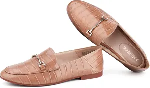JENN ARDOR Loafers for Women Flats Shoes Womens Penny Loafers Slip On Pointed Toe Comfortable Office Work Driving Flats Fashion Dress Shoes for Women