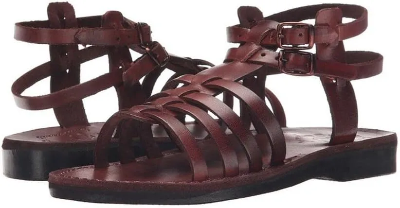 Jerusalem Sandals Leah - Leather Gladiator Sandal - Womens Sandals
