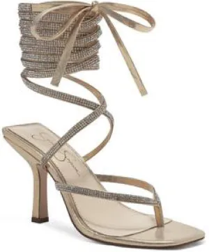 Jessica Simpson Women's Kelsa Wrap Around Heeled Sandal