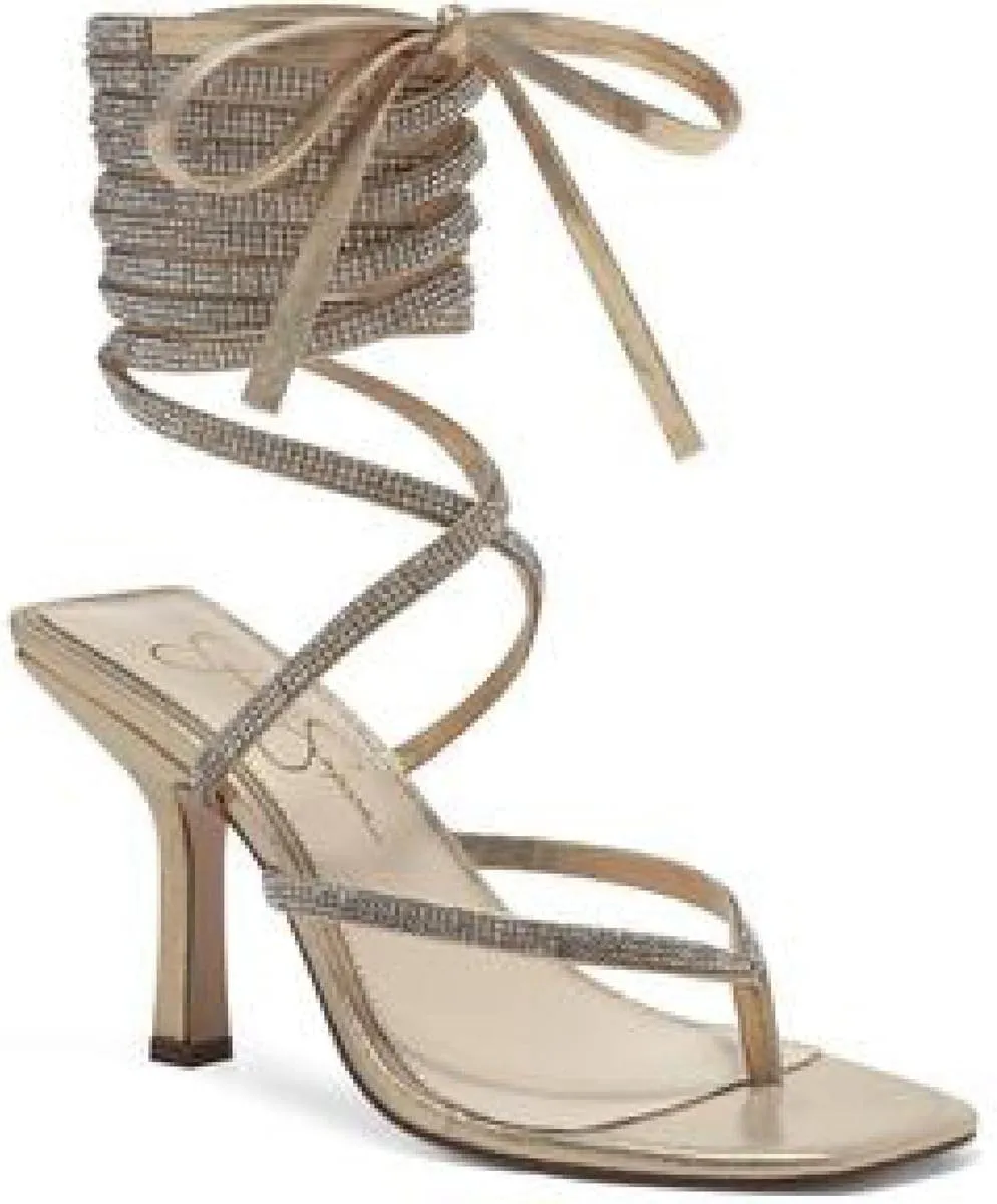 Jessica Simpson Women's Kelsa Wrap Around Heeled Sandal