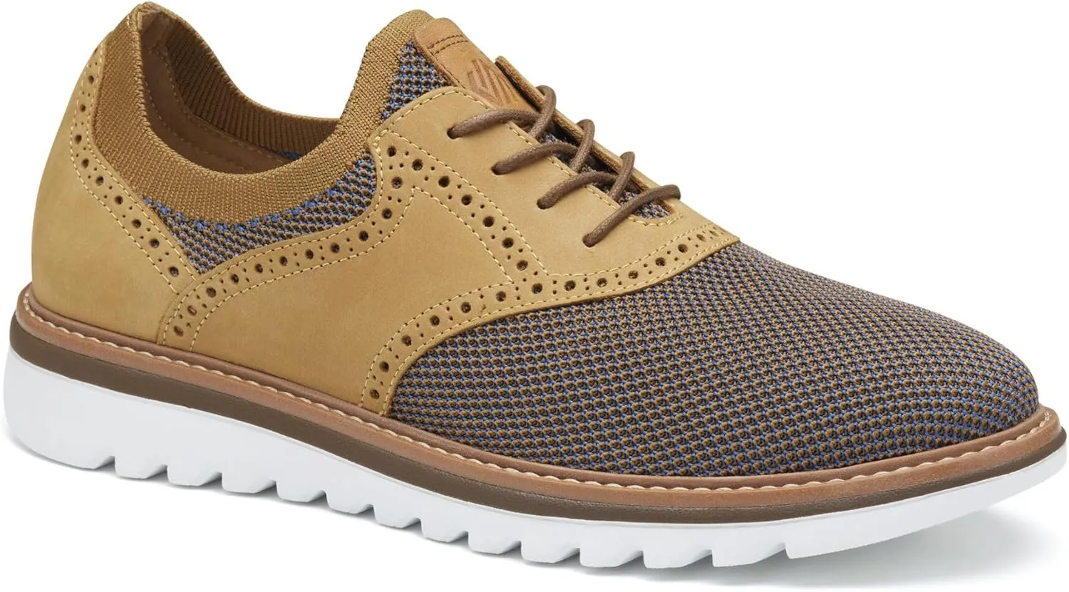 Johnston & Murphy Men’s Braydon Knit Saddle Shoes, Casual Dress Shoes for Men, Versatile Modern Men’s Shoe