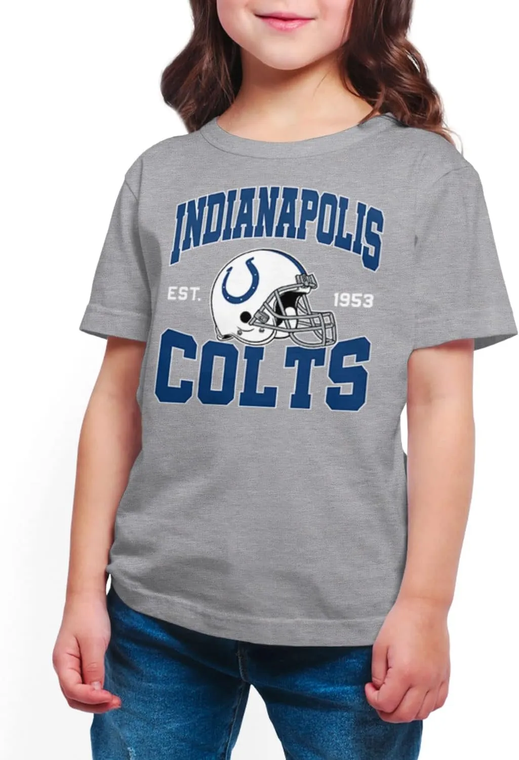 Junk Food Clothing x NFL - Team Helmet - Kids Short Sleeve Fan Shirt for Boys and Girls - Officially Licensed NFL Apparel